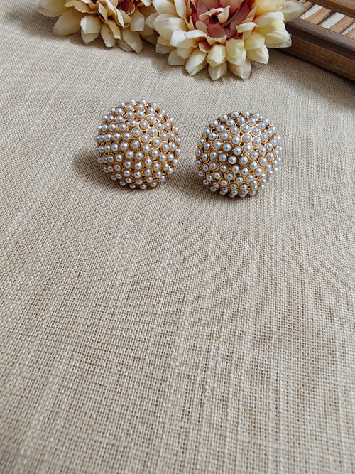 Antique Pearl Dome Studs
