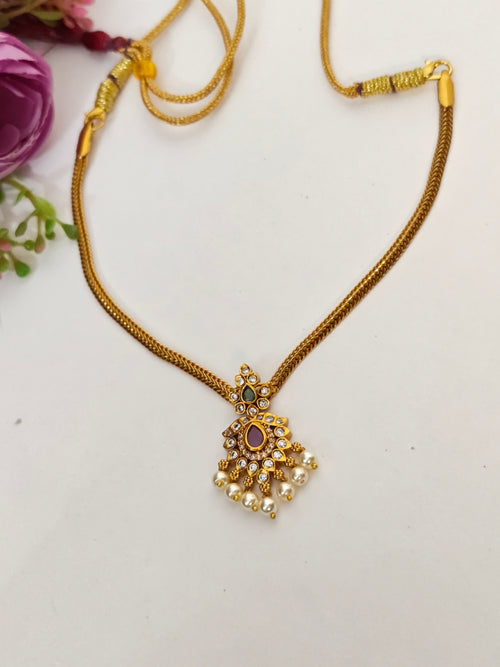 Golden Pearl loom Necklace